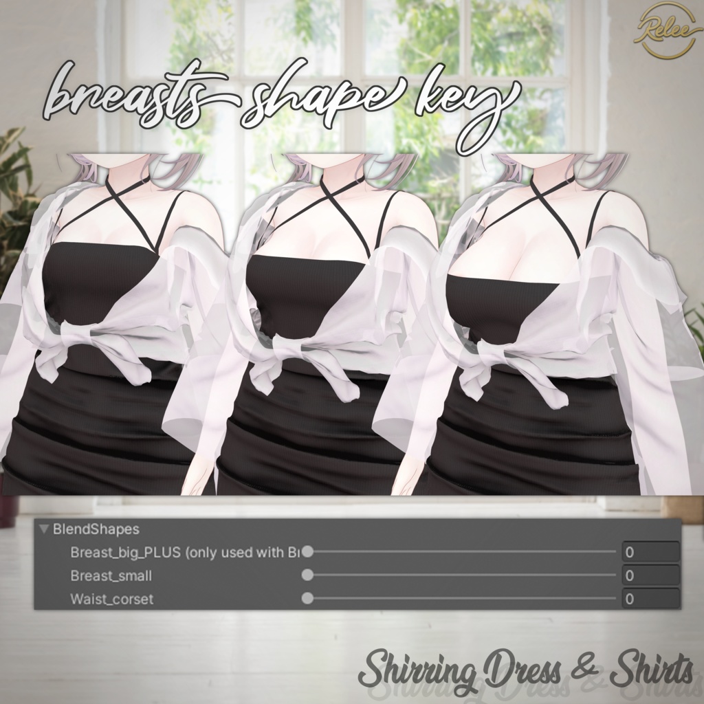 ✨GOLDEN WEEK SALE✨【Mizuki, Rurune update】【PB】『Shirring_Dress&Shirts』【14 Avatars】