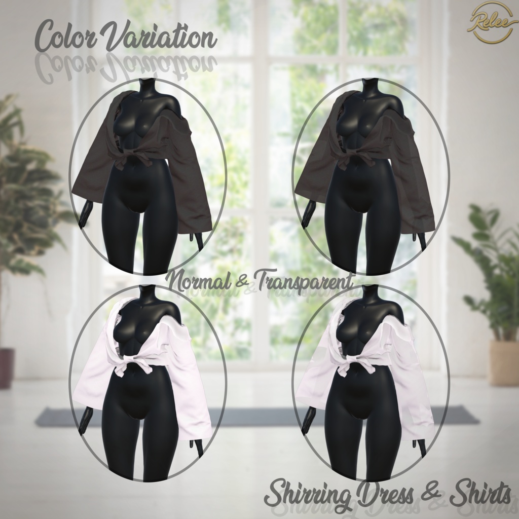 ✨GOLDEN WEEK SALE✨【Mizuki, Rurune update】【PB】『Shirring_Dress&Shirts』【14 Avatars】