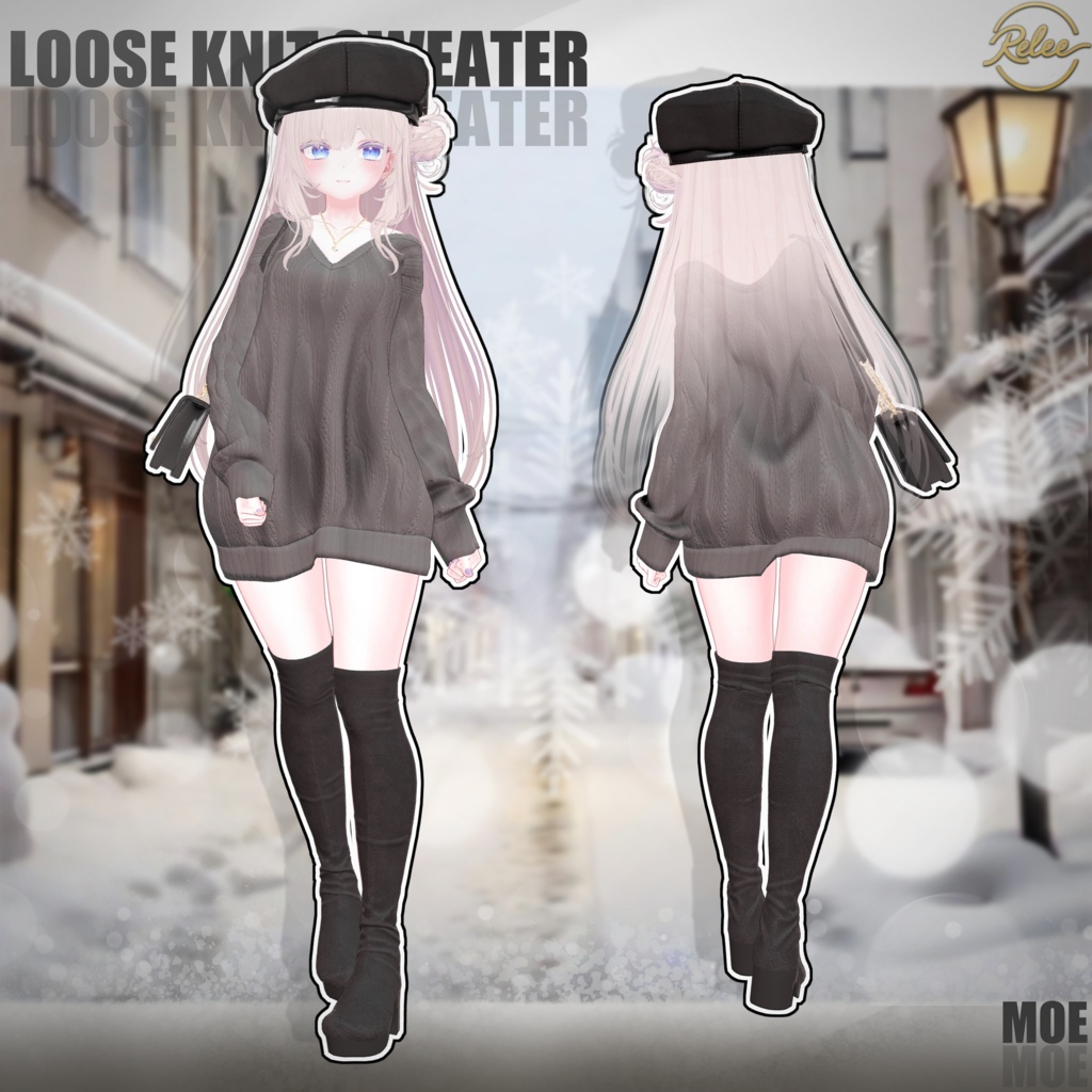 【Chocolat update】【PB】『Loose Knit Sweater』【12 Avatars】