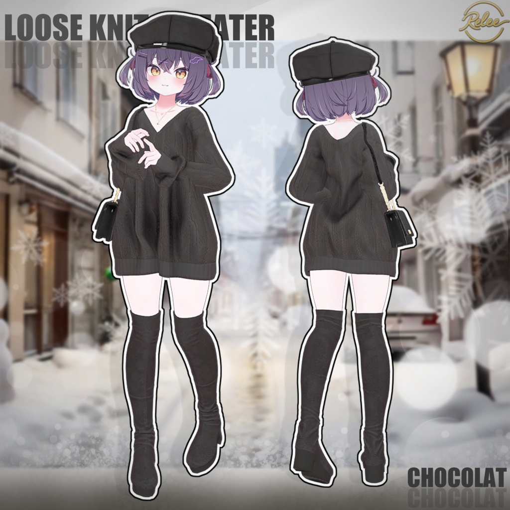 【Chocolat update】【PB】『Loose Knit Sweater』【12 Avatars】