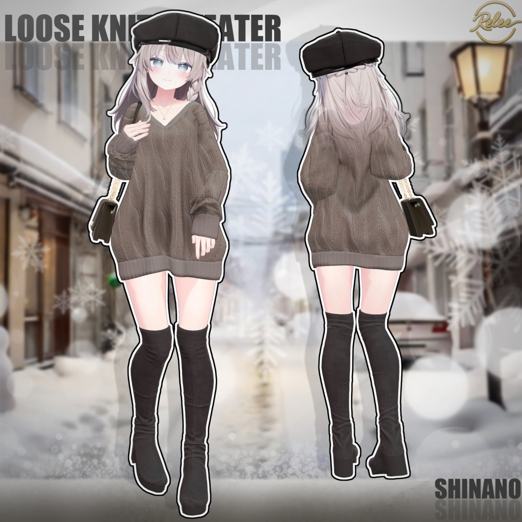 【Chocolat update】【PB】『Loose Knit Sweater』【12 Avatars】