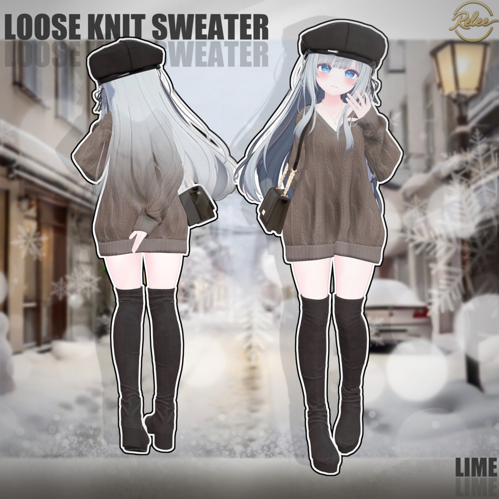 【Chocolat update】【PB】『Loose Knit Sweater』【12 Avatars】