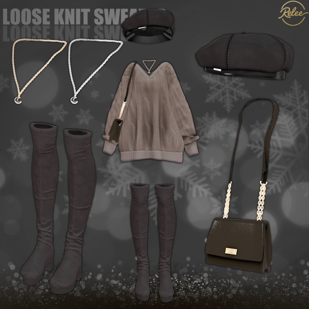 【Chocolat update】【PB】『Loose Knit Sweater』【12 Avatars】
