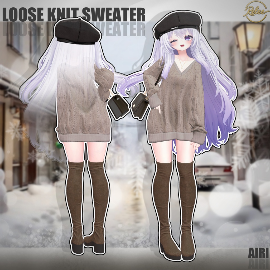 【Chocolat update】【PB】『Loose Knit Sweater』【12 Avatars】