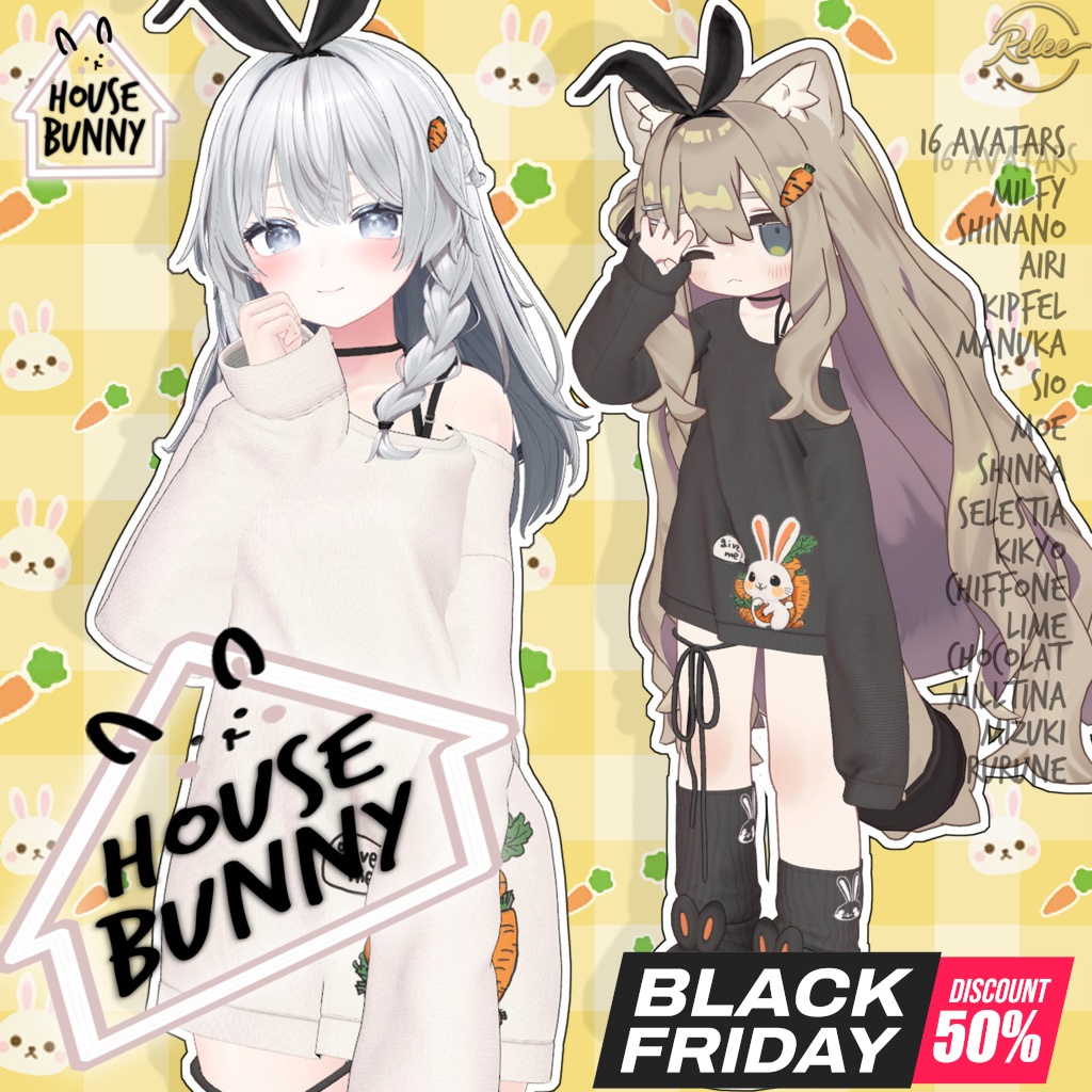 【Lumina update】【PB】『House Bunny🐰』【18 Avatars】