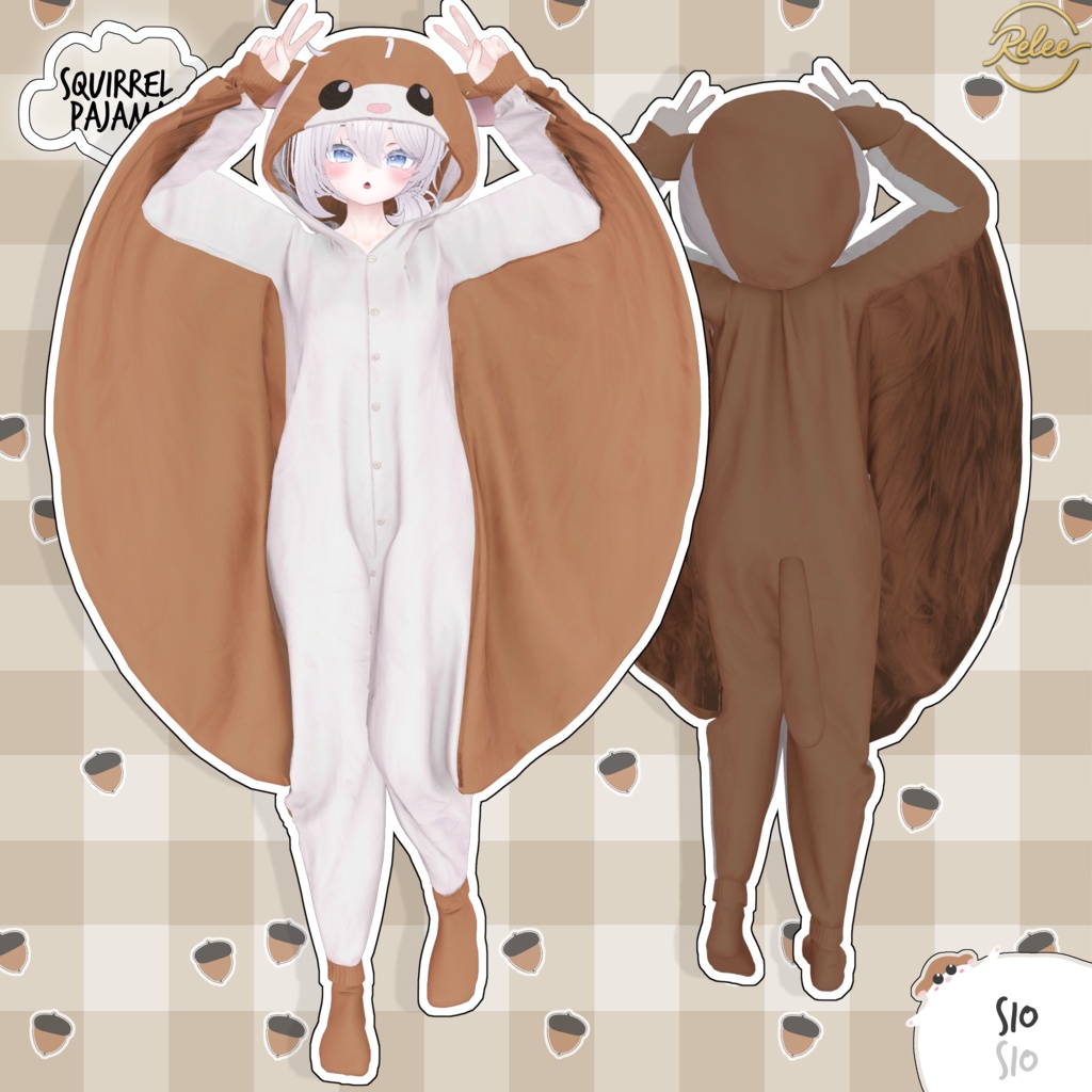 【Chocolat update】【PB】『Flying Squirrel & Rudolf Pajamas🐹』【12 Avatars】