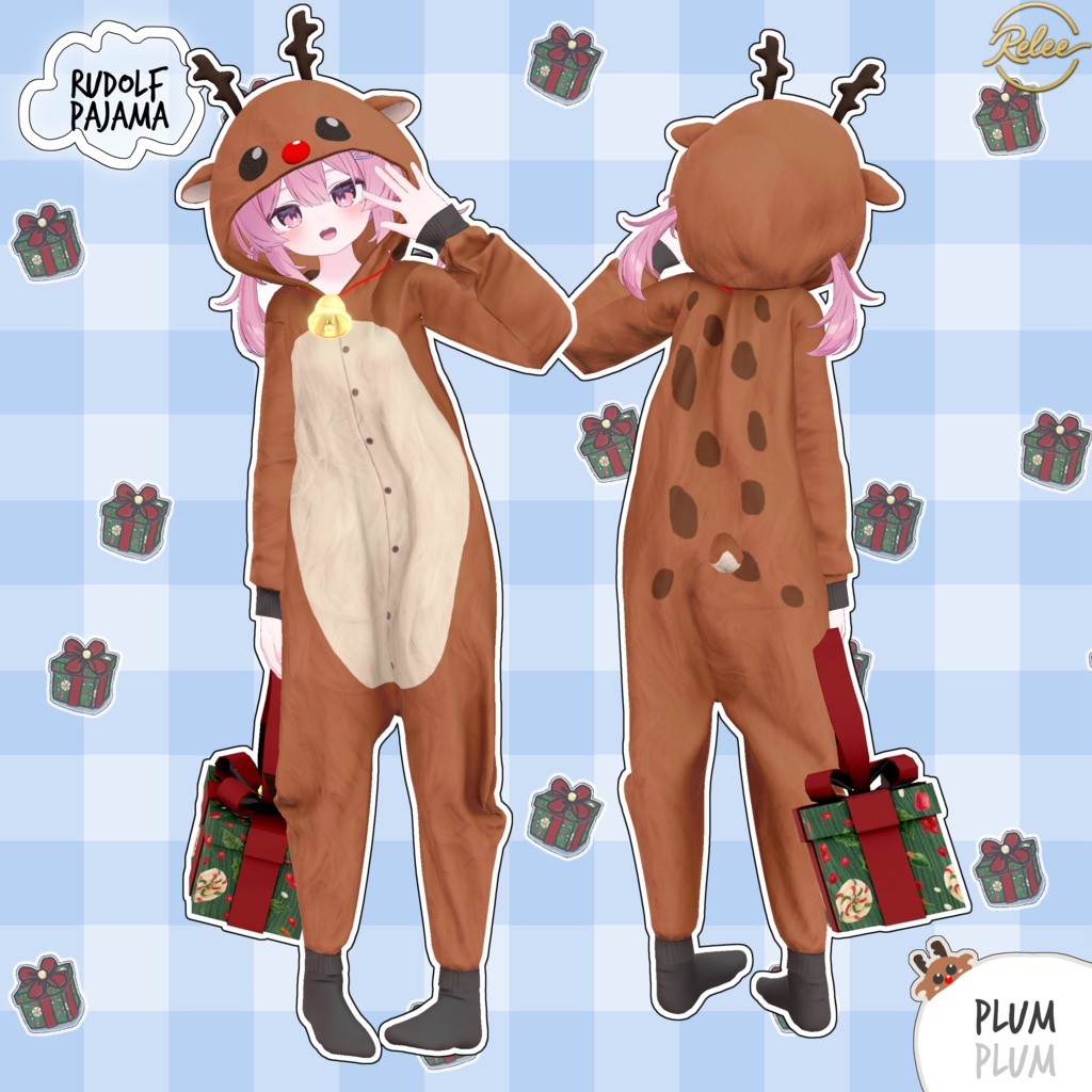 【Plum update】【PB】『Flying Squirrel & Rudolf Pajamas🐹』【13 Avatars】