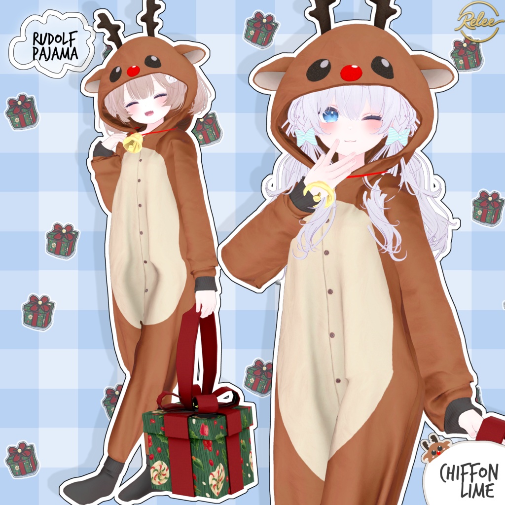 【Chocolat update】【PB】『Flying Squirrel & Rudolf Pajamas🐹』【12 Avatars】