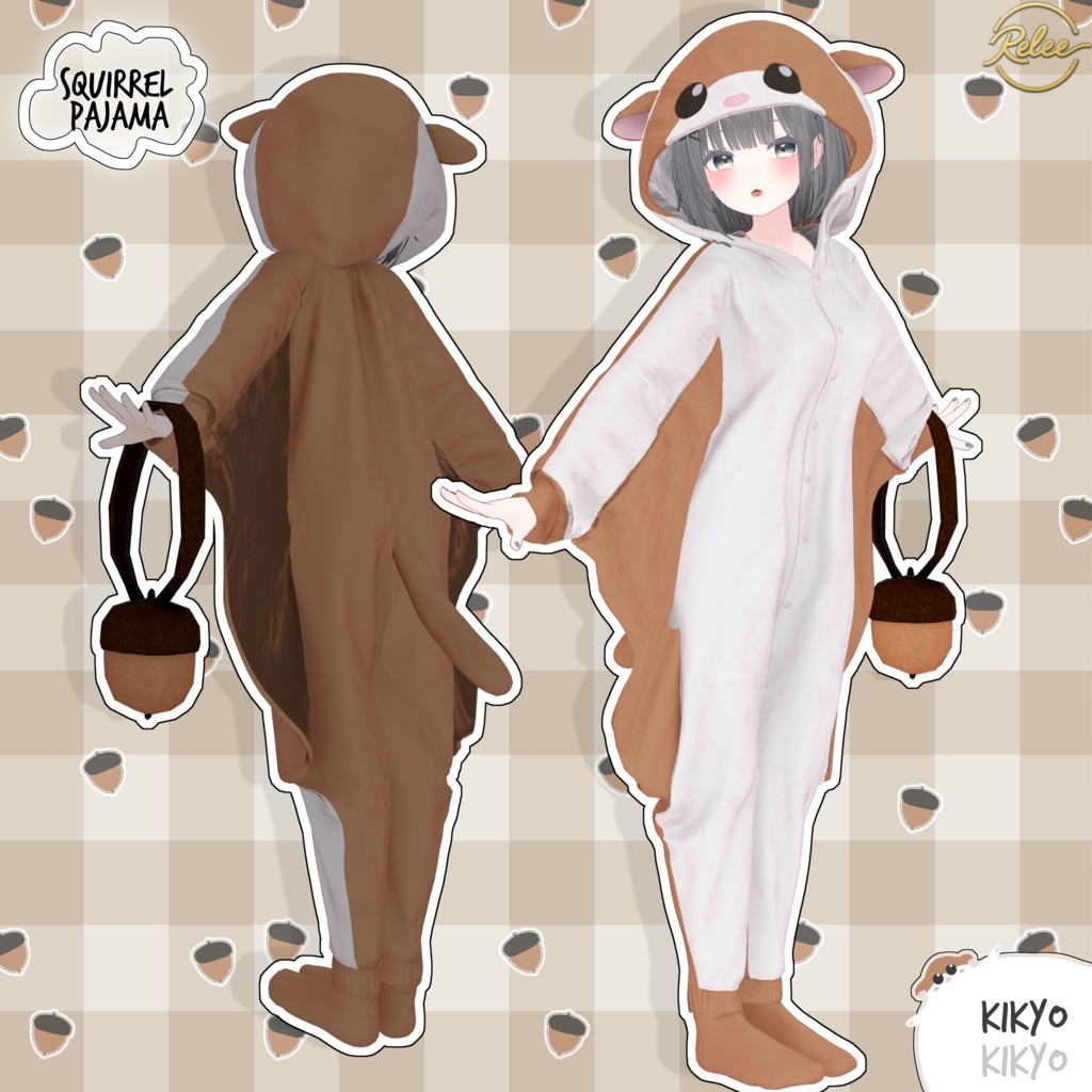 【Chocolat update】【PB】『Flying Squirrel & Rudolf Pajamas🐹』【12 Avatars】