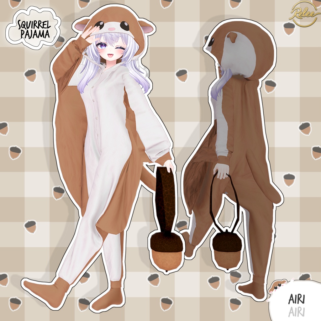 【Chocolat update】【PB】『Flying Squirrel & Rudolf Pajamas🐹』【12 Avatars】