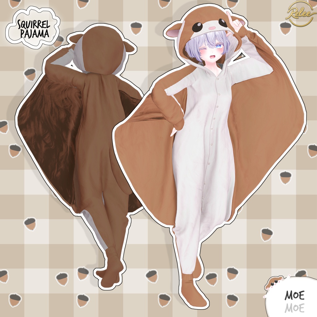 【Chocolat update】【PB】『Flying Squirrel & Rudolf Pajamas🐹』【12 Avatars】