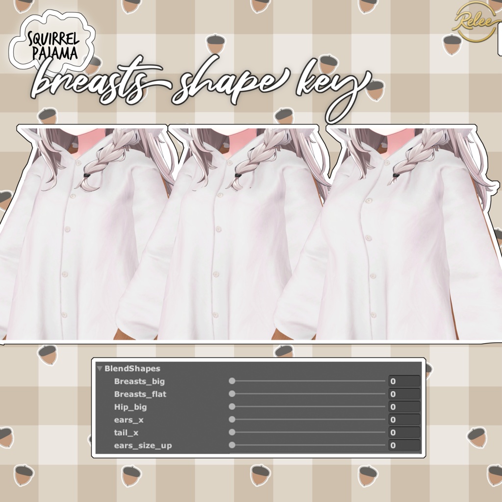 【Chocolat update】【PB】『Flying Squirrel & Rudolf Pajamas🐹』【12 Avatars】