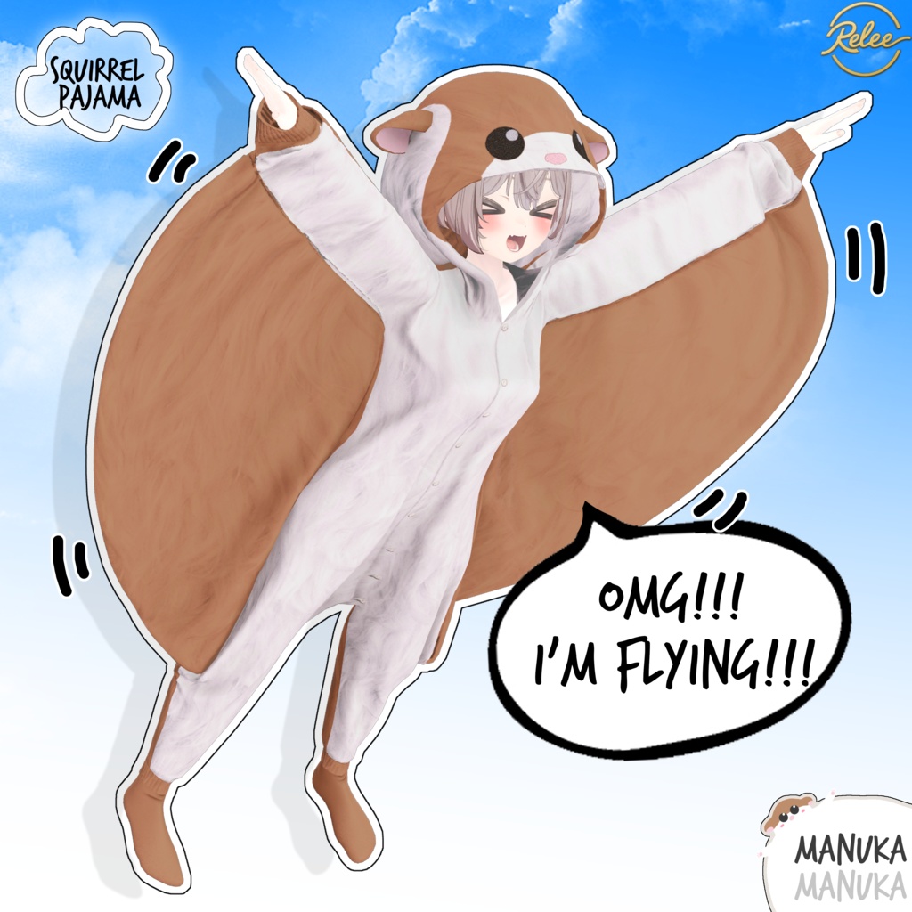 【Chocolat update】【PB】『Flying Squirrel & Rudolf Pajamas🐹』【12 Avatars】