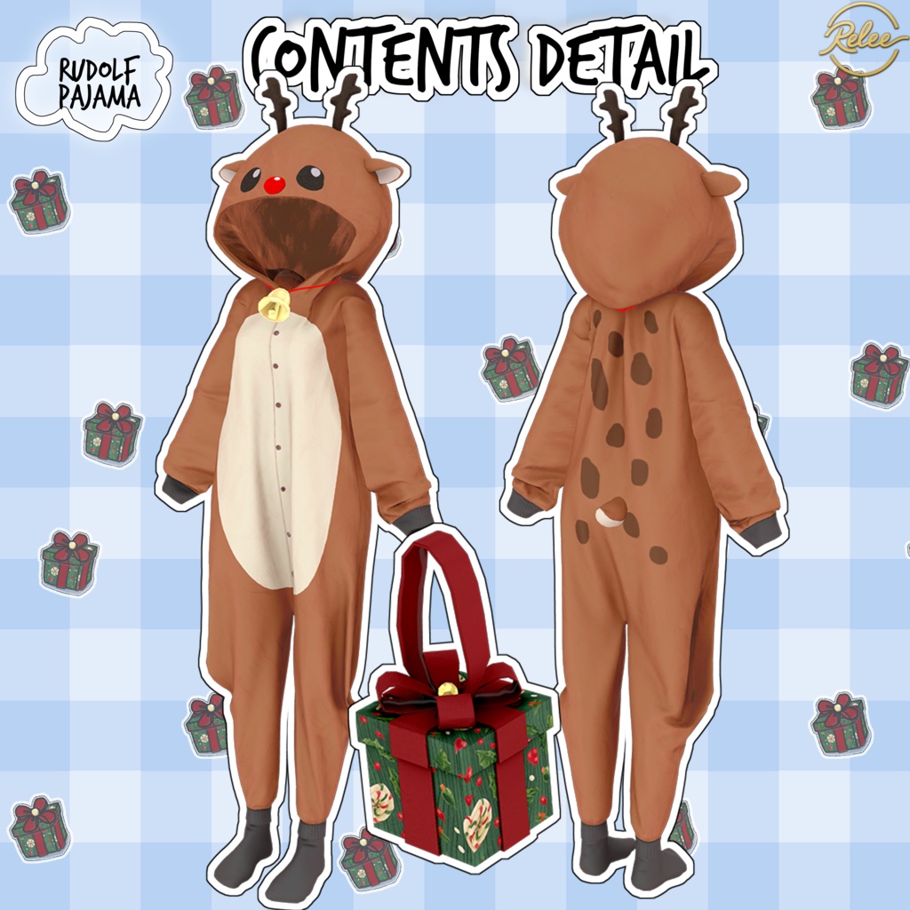 【Chocolat update】【PB】『Flying Squirrel & Rudolf Pajamas🐹』【12 Avatars】