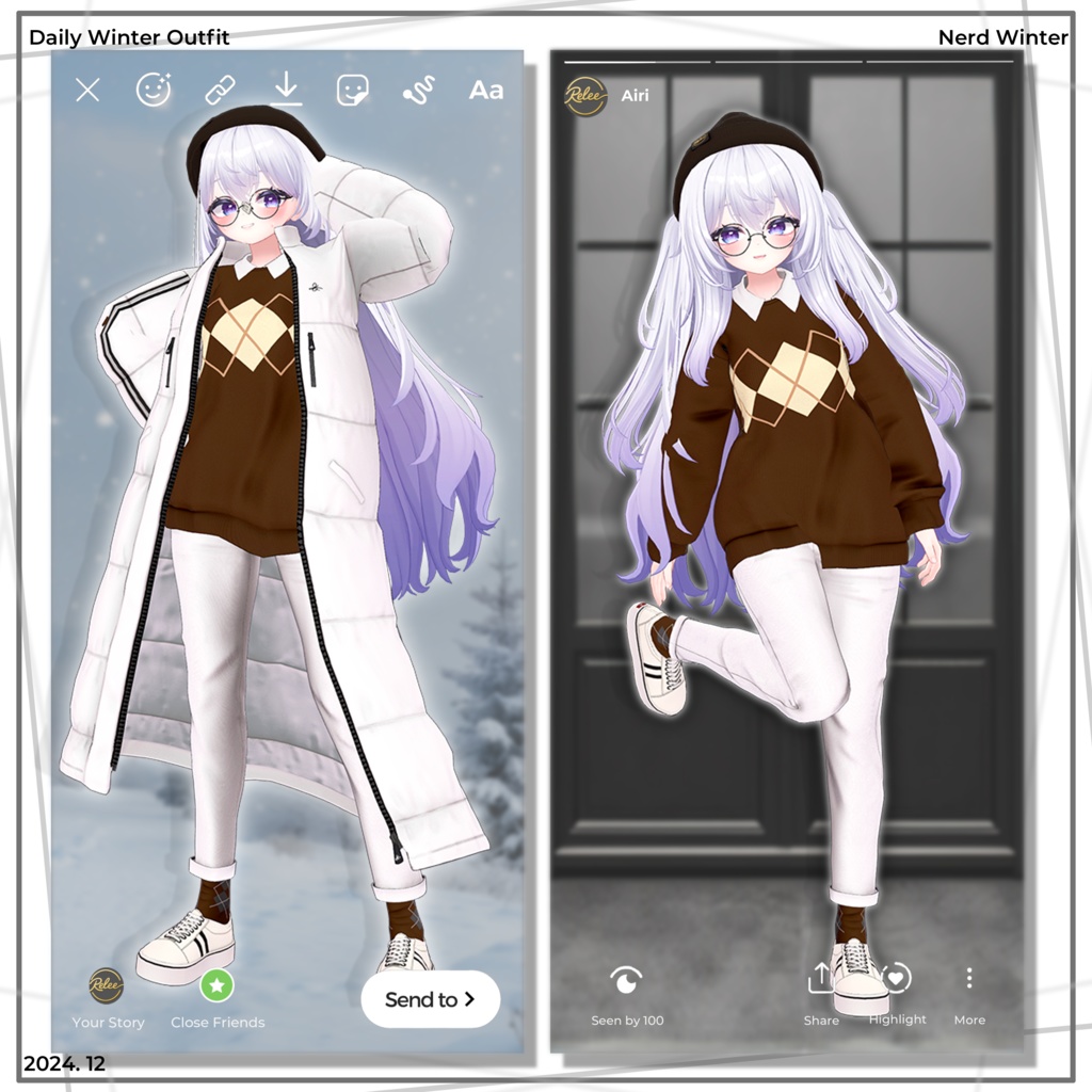 【Chocolat  update】【PB】『Nerd Winter』【12 Avatars】