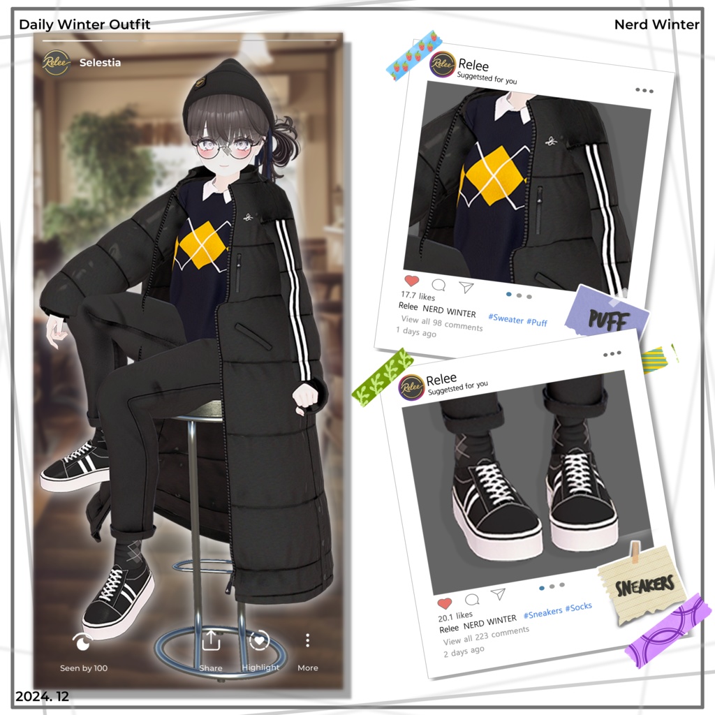 【Chocolat  update】【PB】『Nerd Winter』【12 Avatars】