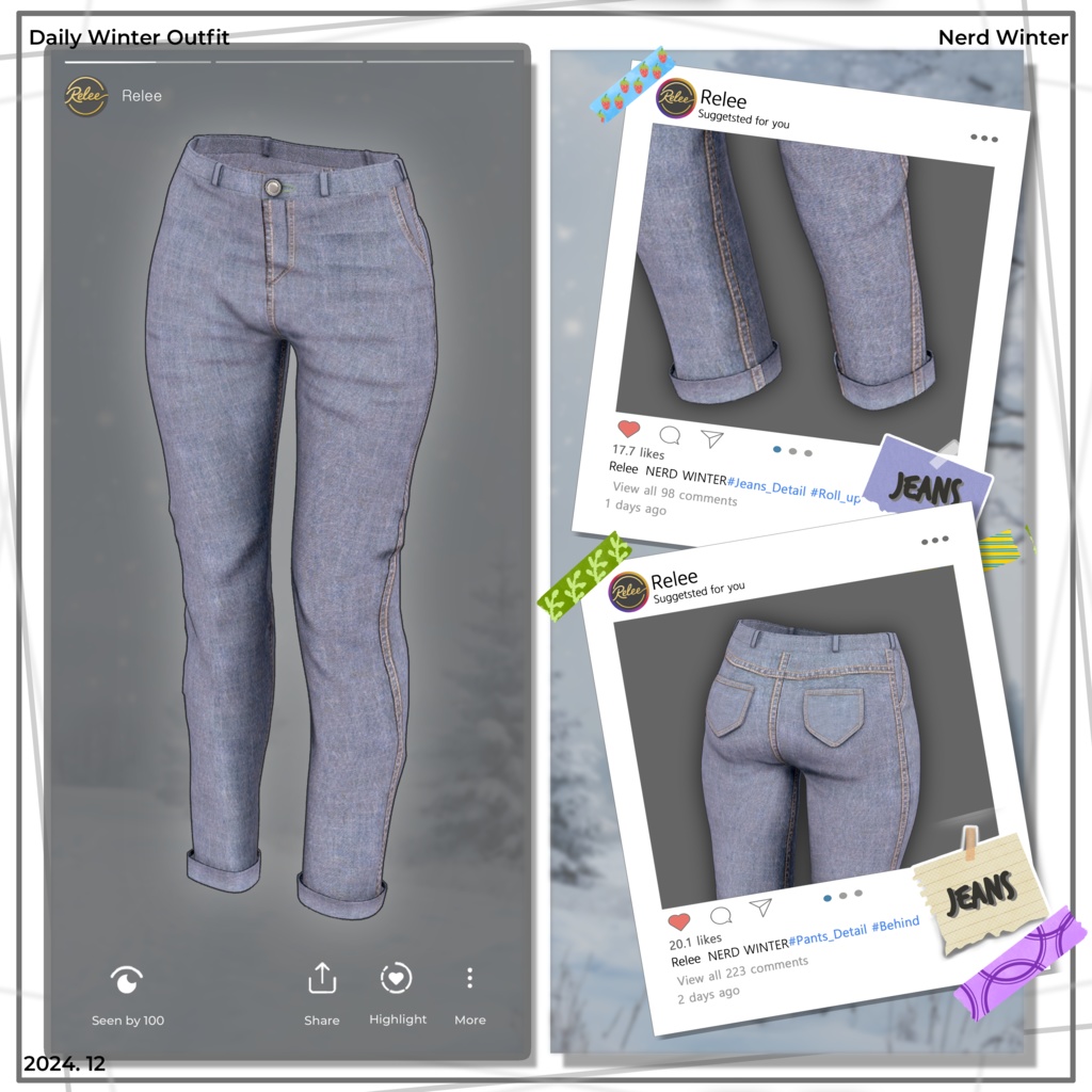 【Chocolat  update】【PB】『Nerd Winter』【12 Avatars】