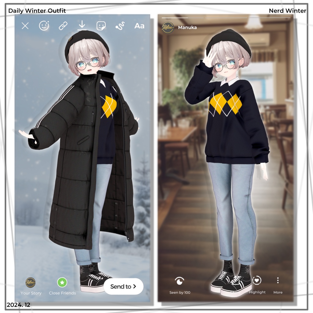【Chocolat  update】【PB】『Nerd Winter』【12 Avatars】