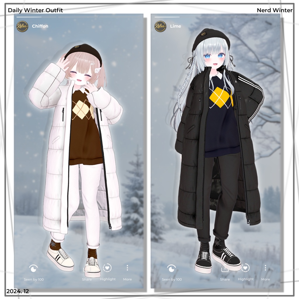 【Chocolat  update】【PB】『Nerd Winter』【12 Avatars】