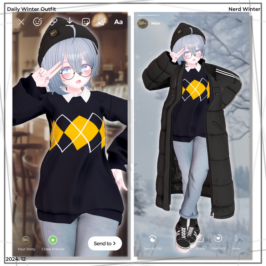 【Chocolat  update】【PB】『Nerd Winter』【12 Avatars】