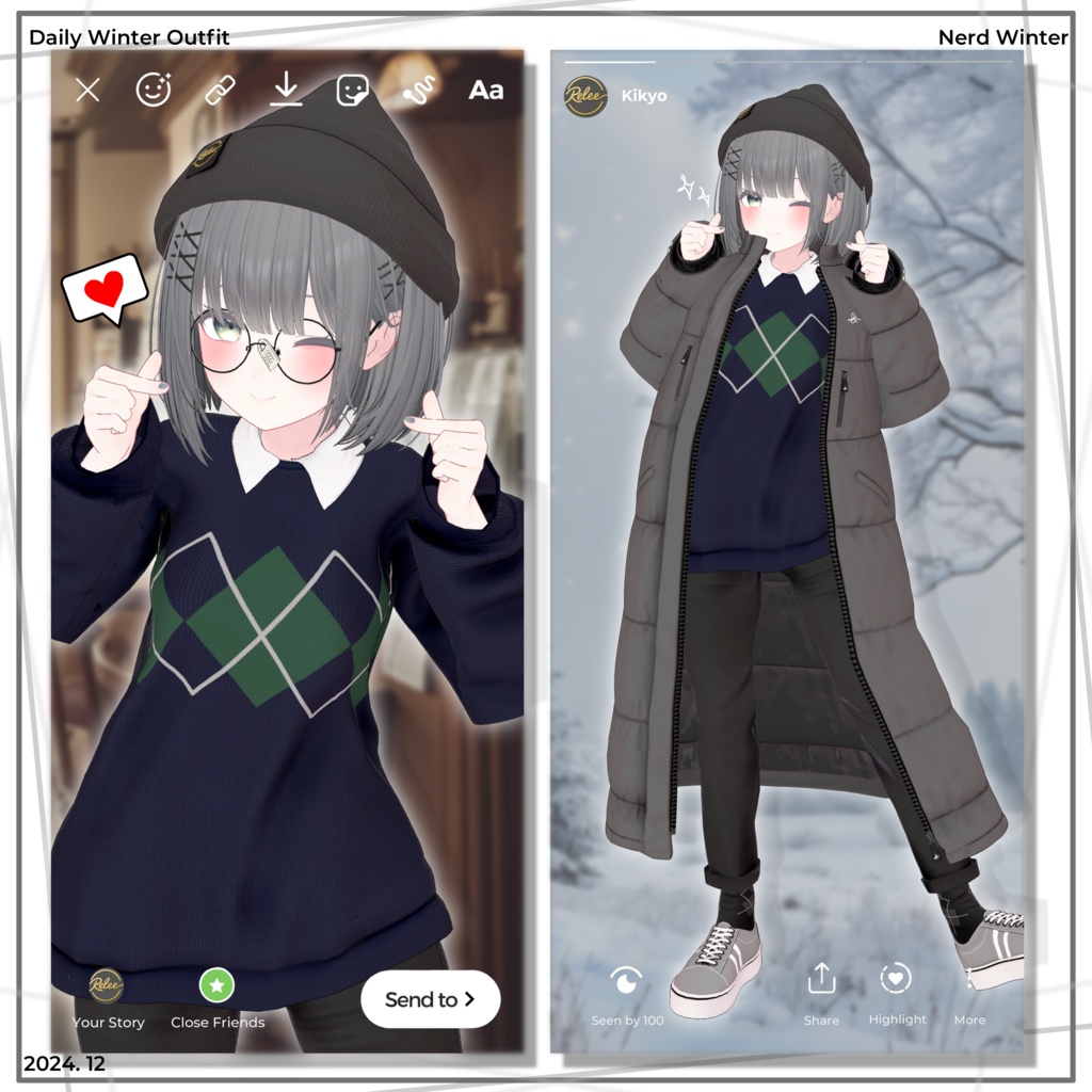 【Chocolat  update】【PB】『Nerd Winter』【12 Avatars】