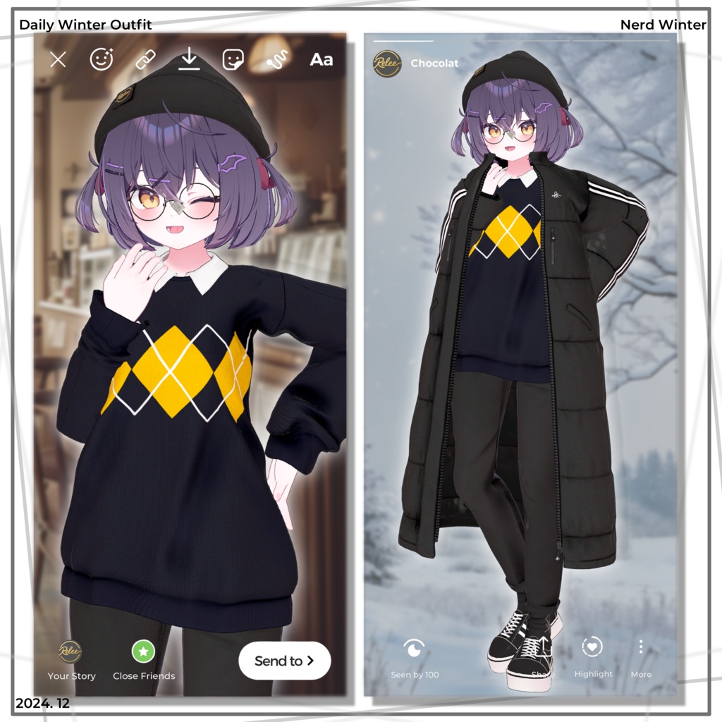 【Chocolat  update】【PB】『Nerd Winter』【12 Avatars】