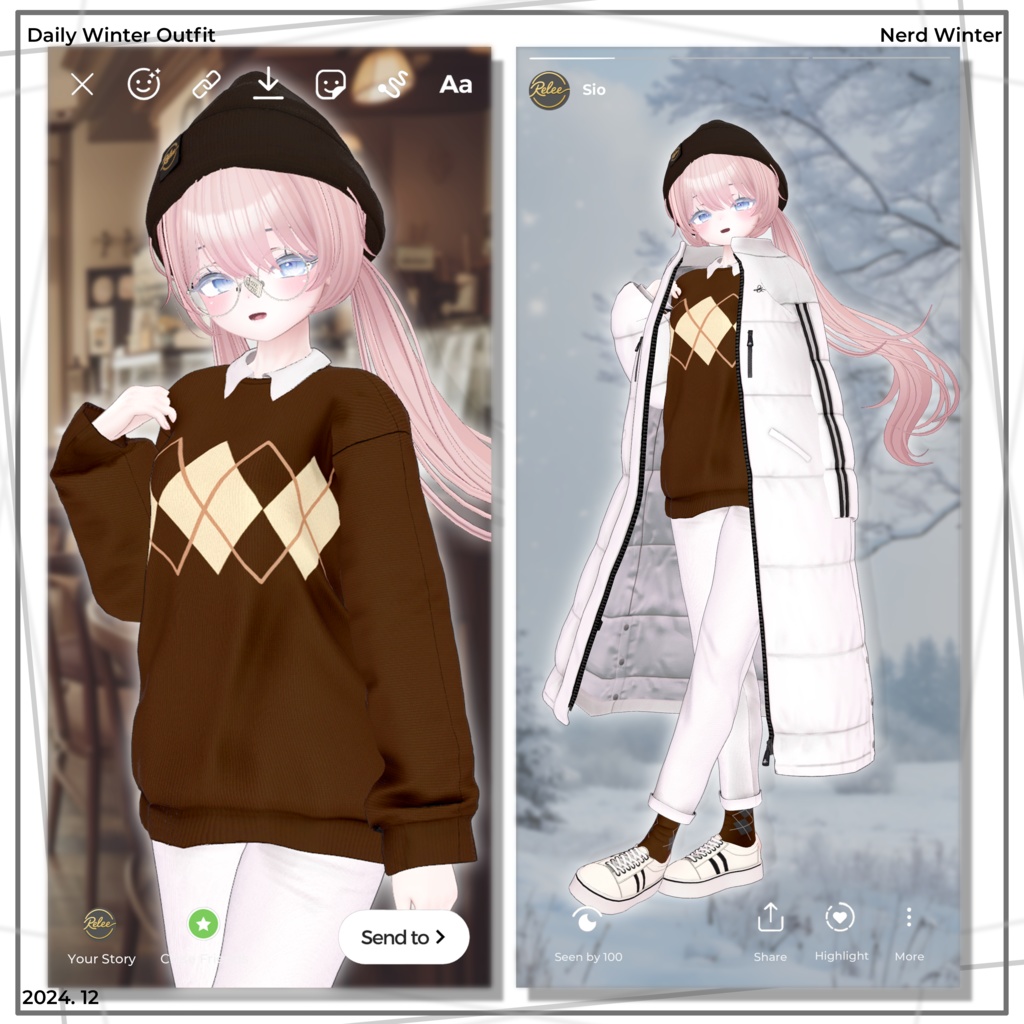 【Chocolat  update】【PB】『Nerd Winter』【12 Avatars】