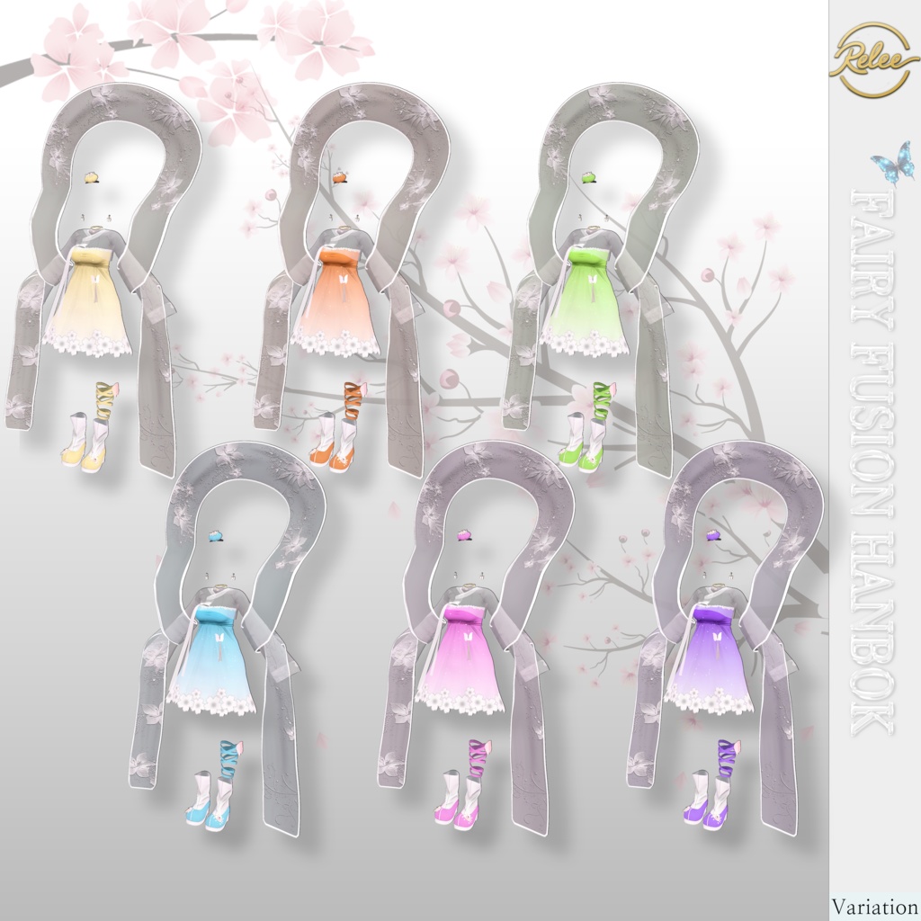 【Chocolat update】【PB】Fairy Fusion Hanbok【12 Avatars】