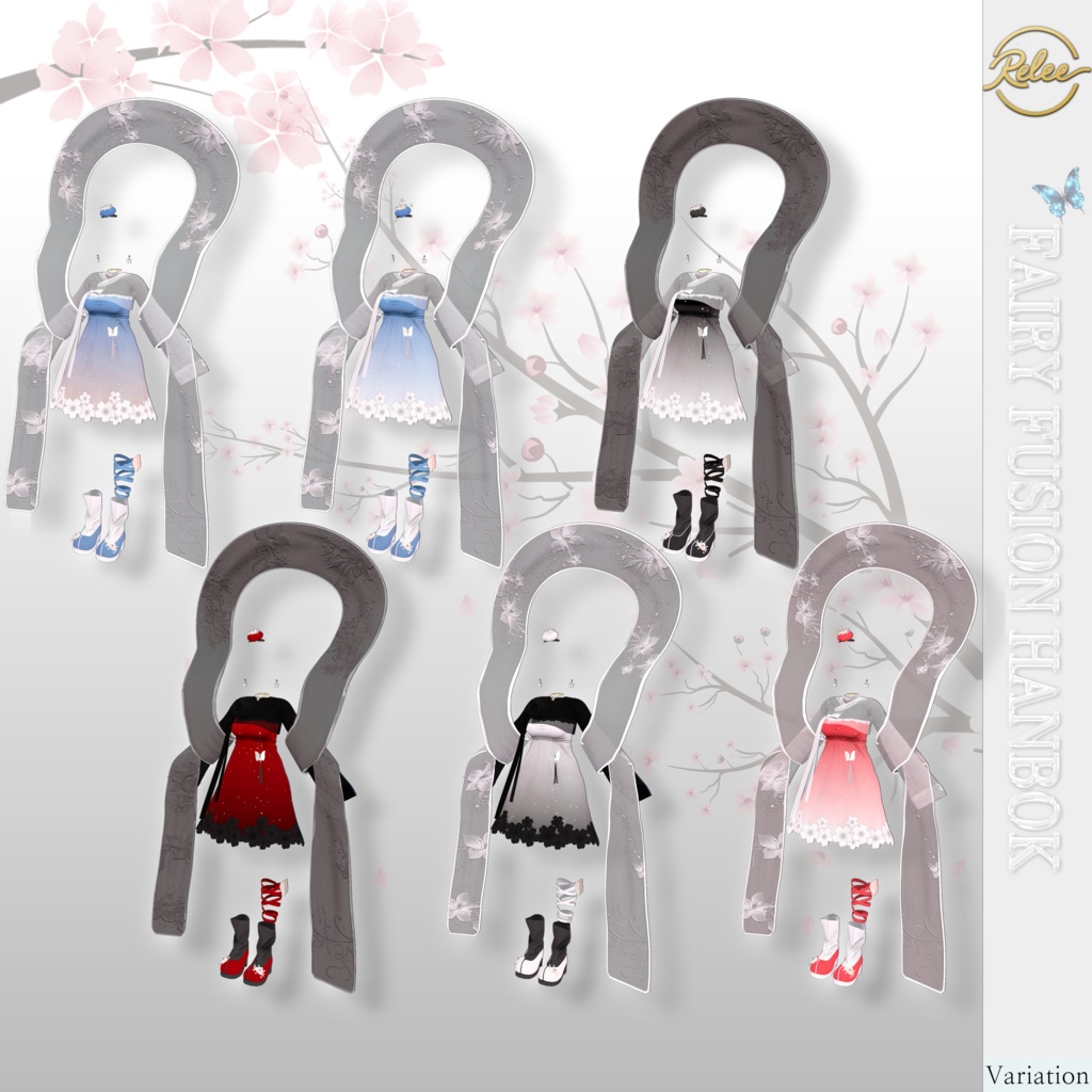 【Chocolat update】【PB】Fairy Fusion Hanbok【12 Avatars】