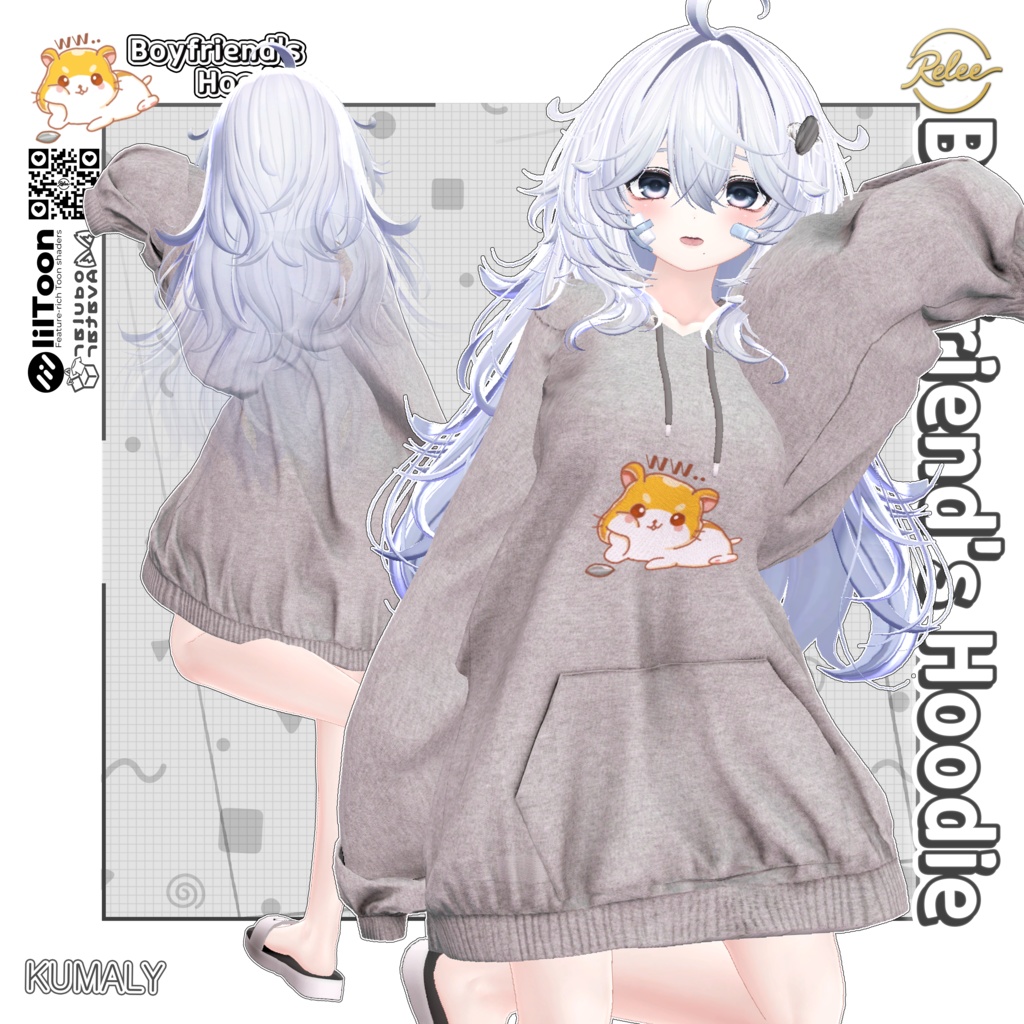 ✨【KUMALY update】✨【PB】Boyfriend's Hoodie【21 Avatars】