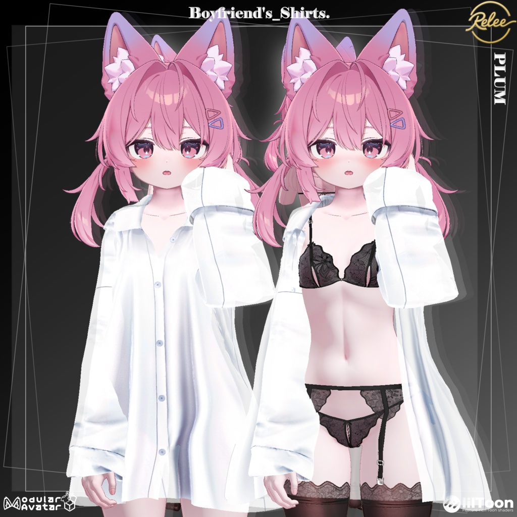 ✨【Plum update】✨【Animation】『Boyfriend's Shirts』【21 Avatars】