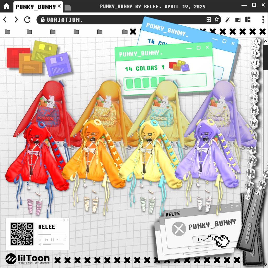 ✨【Lumina update】✨【PB】『Punky Bunny』【18 Avatars】