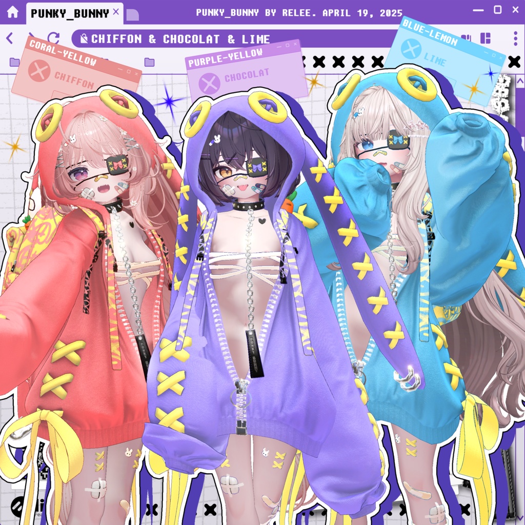✨【Lumina update】✨【PB】『Punky Bunny』【18 Avatars】