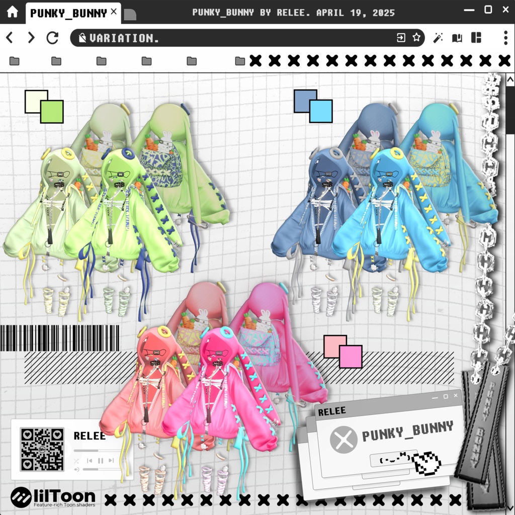 ✨【Lumina update】✨【PB】『Punky Bunny』【18 Avatars】