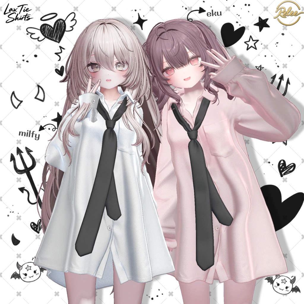 ✨OPEN SALE✨【PB】Lax_Tie_shirts【23Avatars】