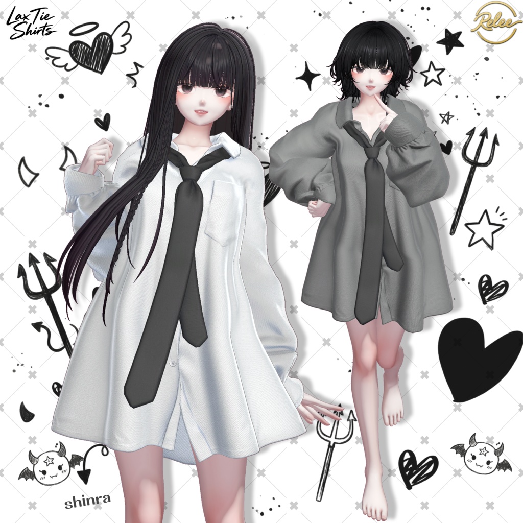 ✨OPEN SALE✨【PB】Lax_Tie_shirts【23Avatars】