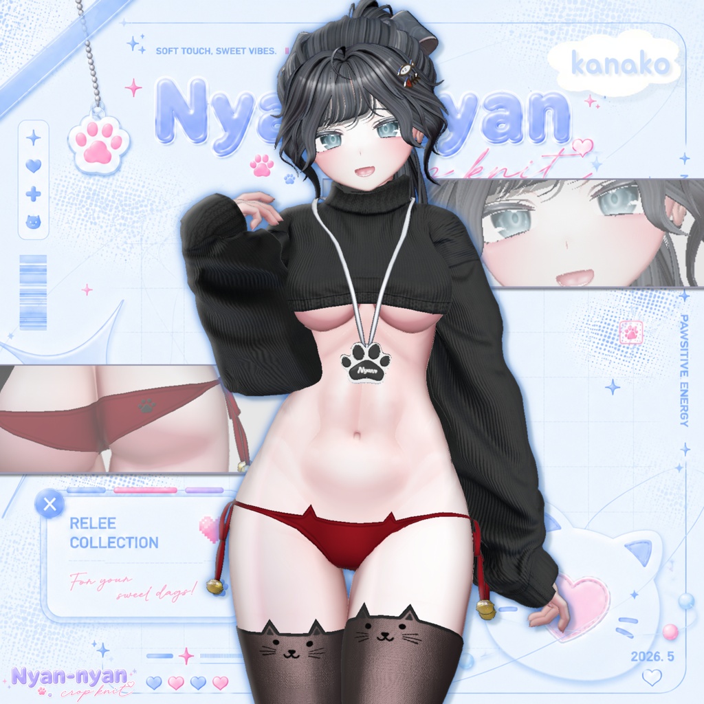 【PB】🐾 Nyan-nyan Crop Knit 🐾【18Avatars】