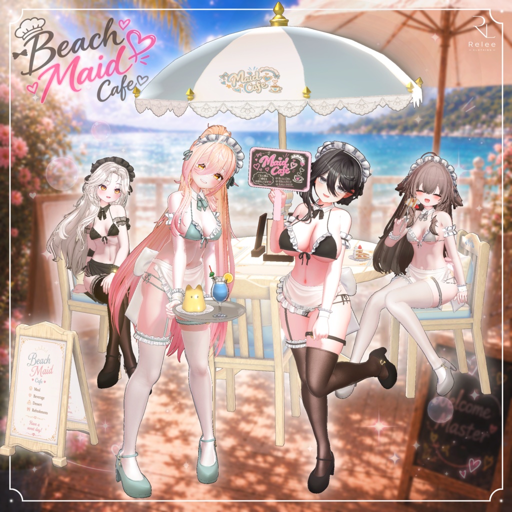 ✨OPEN SALE✨【PB】🌴Beach Maid Cafe🩷【19Avatars】