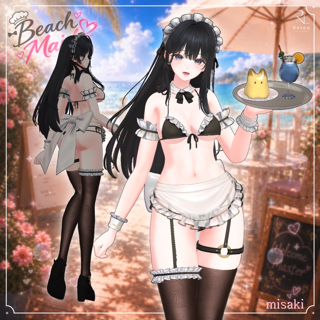 【Animation】【PB】🌴Beach Maid Cafe🩷【22Avatars】