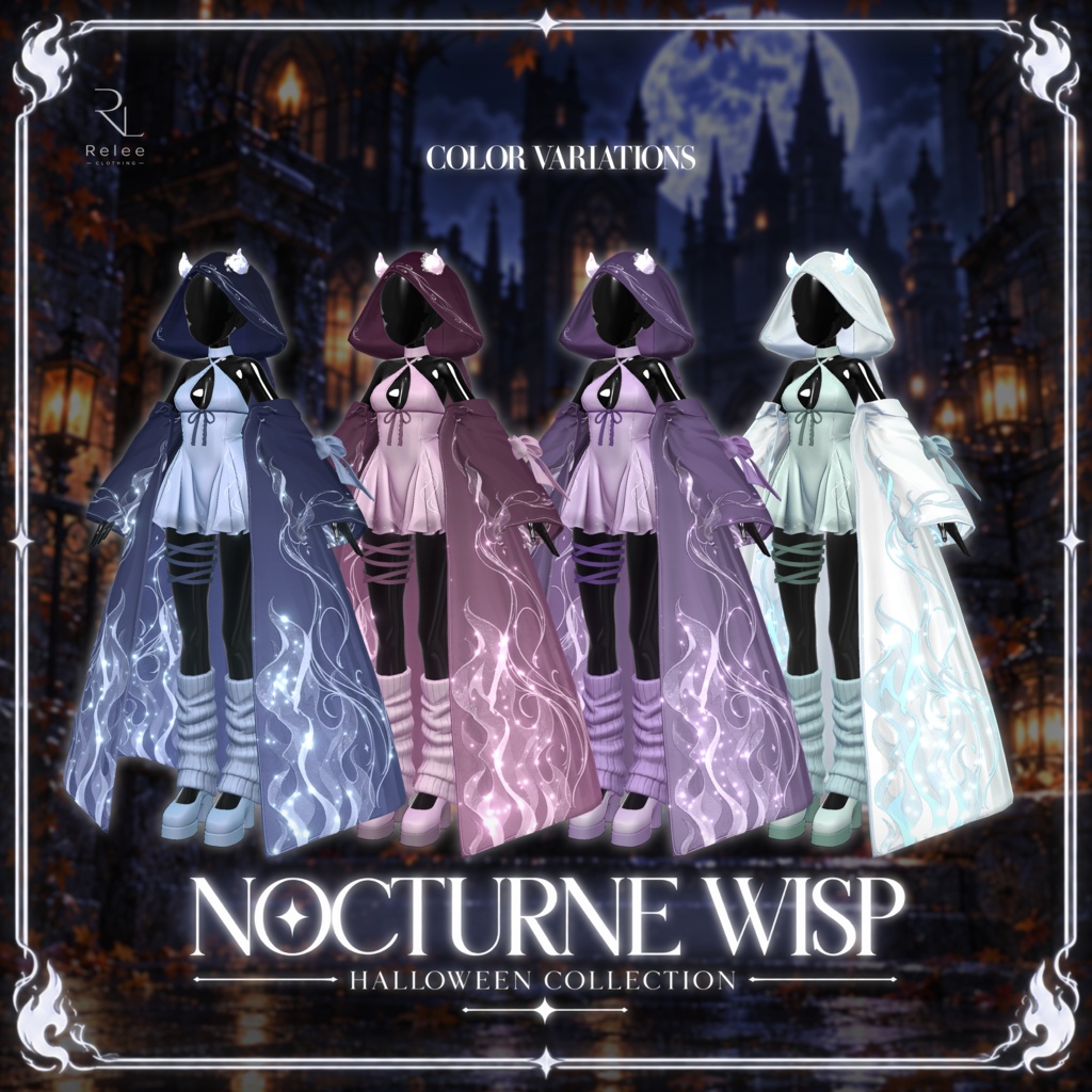 🎉1 DAY SALE~10/17🎉 【PB】👻Nocturne Wisp🖤【19Avatars】