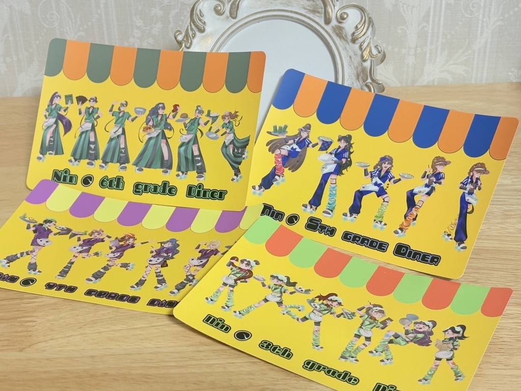 和風ダイナー 3/4/5/6各学年ポストカード