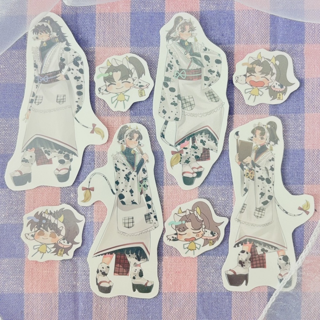 ケモ耳メイド4・5・6各学年・学園関係者シールセット(等身+ミニ)
