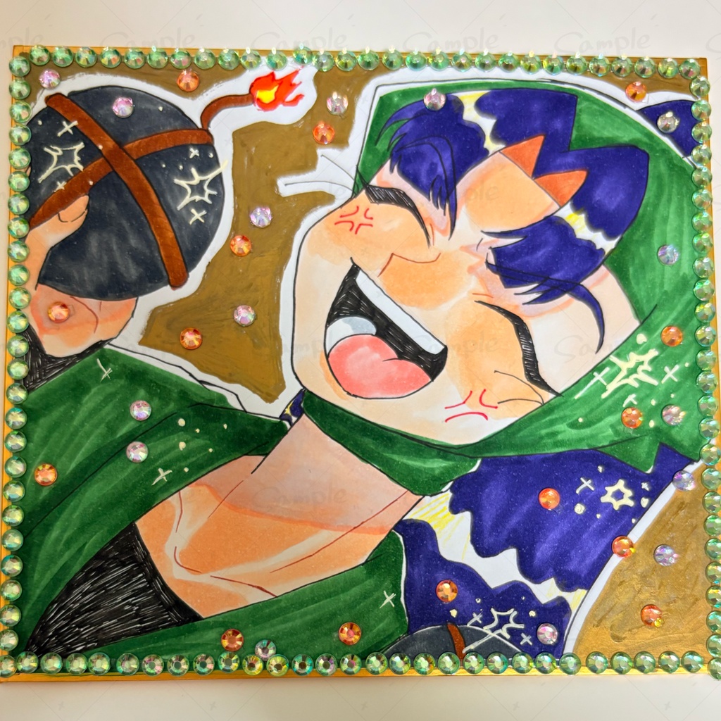 色紙各種(小/中/横長/豆)+ケモ耳ミニシール付