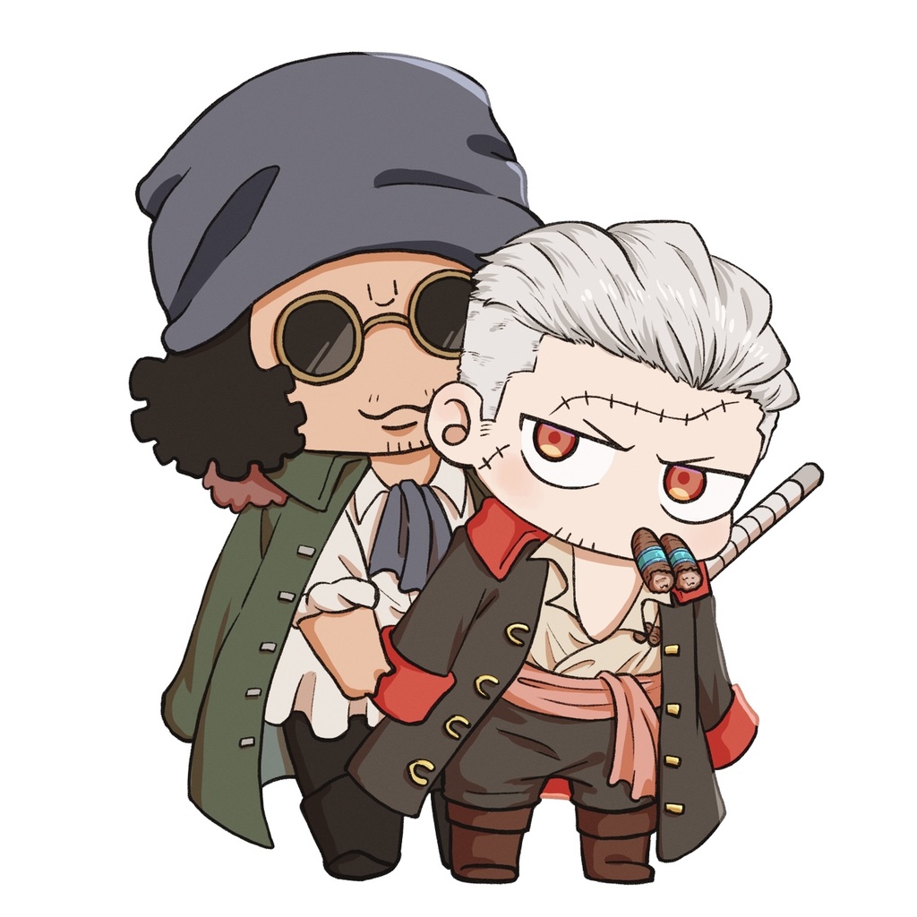 ステッカーセットB(スモーカー、たしぎ、クザン)