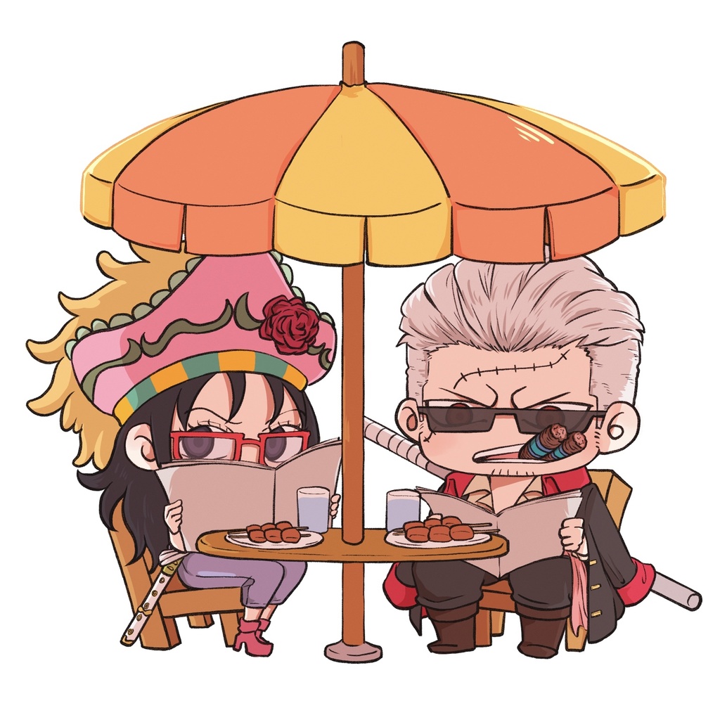 ステッカーセットB(スモーカー、たしぎ、クザン)