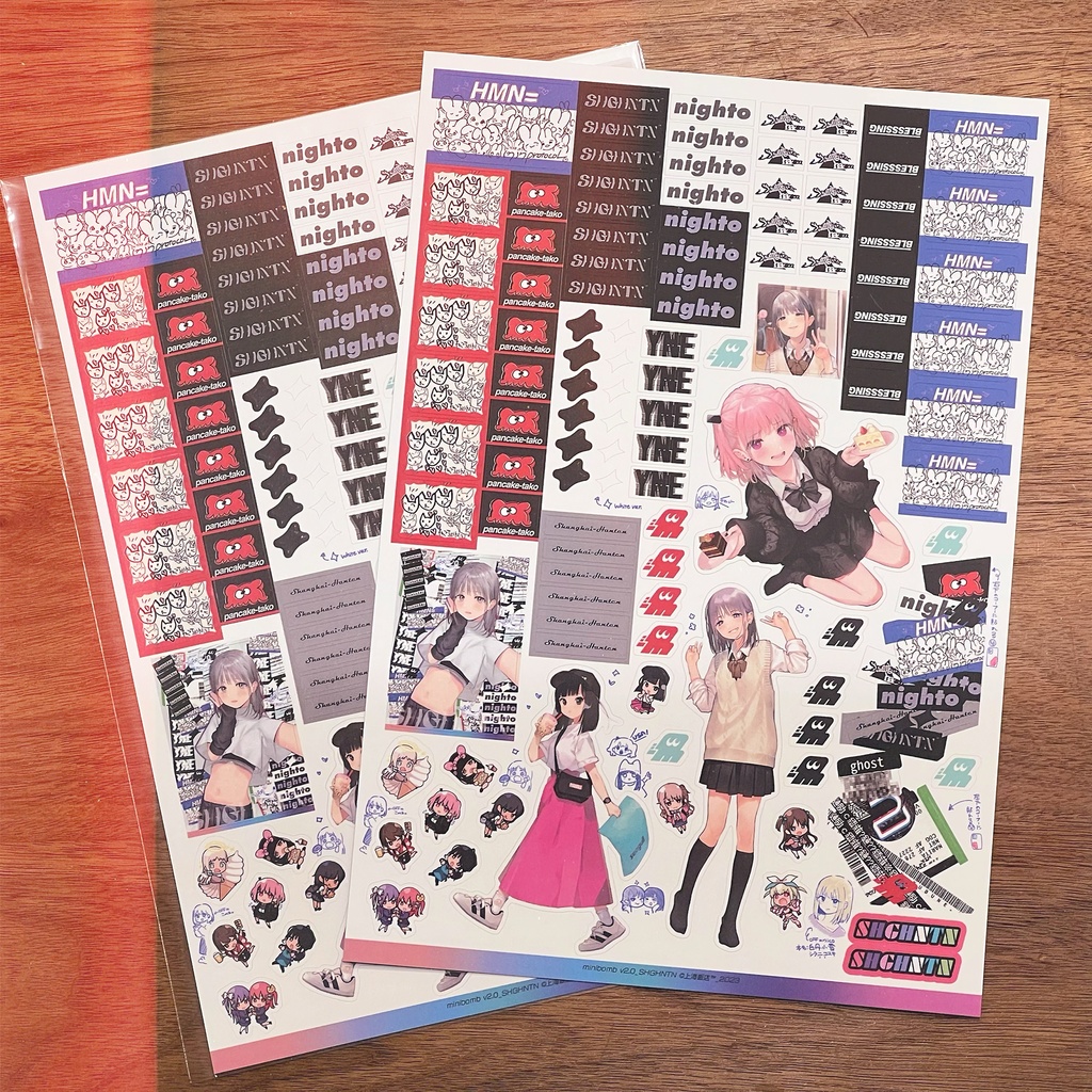 minibomb v2.0 / shanghai-hanten super "City" stickers