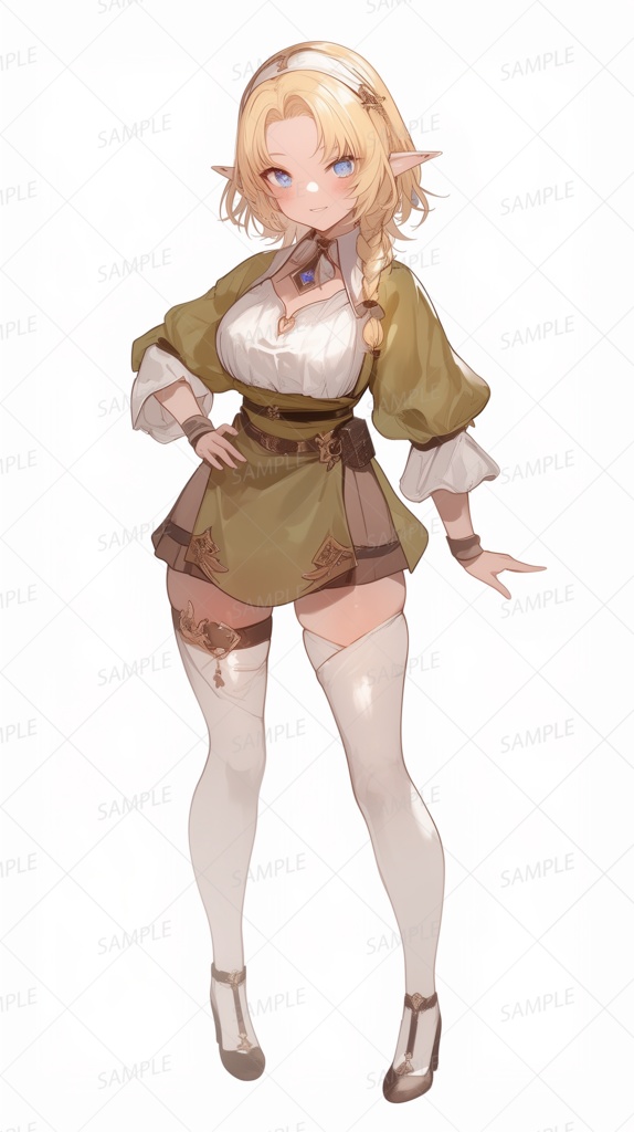 【立ち絵_0002】緑野の見張り番エルフ