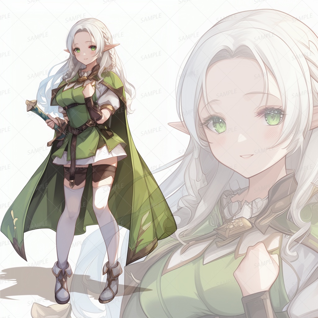 【立ち絵_0003】風語りのエルフ剣士