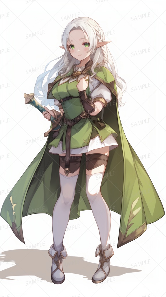 【立ち絵_0003】風語りのエルフ剣士