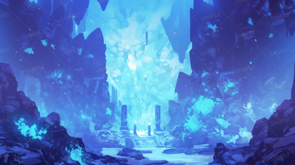 【背景_0006】蒼晶の祈り殿